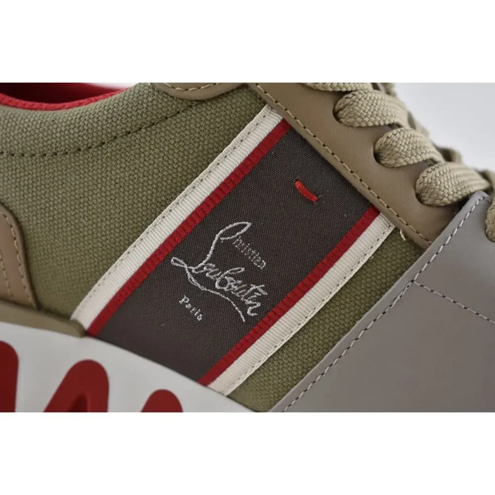 Christian Louboutin Nastroshark Donna Flat Saharienne Platform LowTop Sneaker 41